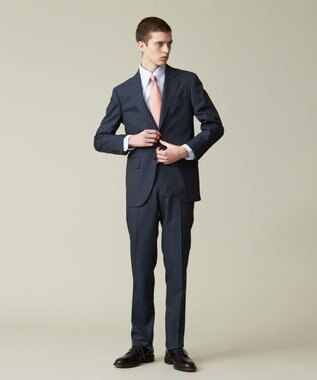 J.PRESS MEN 【ESSENTIAL CLOTHING】インディゴルック マイクロヘリンボーン スーツ ダルブルー系1