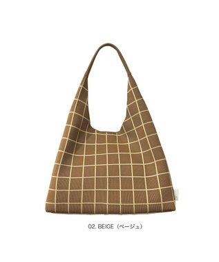 ROOTOTE 3660【ワンハンドル】LT.ラウンドニットトート 02：ベージュ