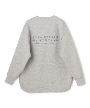 UNFILO BEAUTY FORM JERSEY 刺繍ロゴ プルオーバー TOPグレー