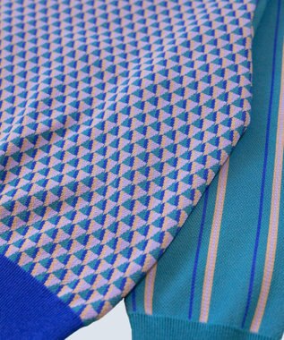 COQ GEO BORDER プルオーバーニット グリーン