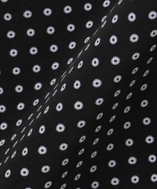 J.PRESS LADIES L 【洗える】ピーチサテン 幾何プリント スカート ネイビー系5