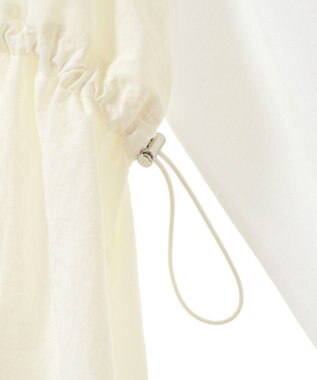 Green Parks ナイロンドッキングドロストプルオーバー Ecru