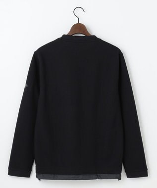 JOSEPH ABBOUD MOUNTAIN 【吸水速乾/通気性】ハイゲージワッフル Ｔシャツ ブラック系