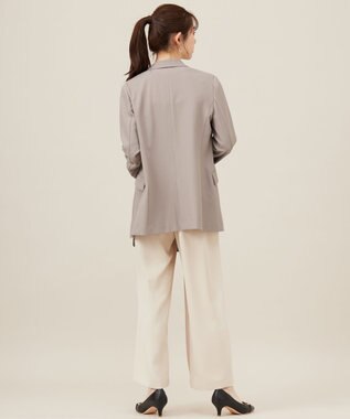 ANY SIS L 【UVカット・接触冷感・吸水速乾】スマートビューティストレッチ  ダブルブレストジャケット グレージュ