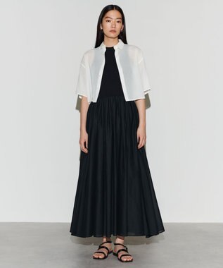 NAVE 【Nave 　洗える】シアークロップド シャツ ホワイト系