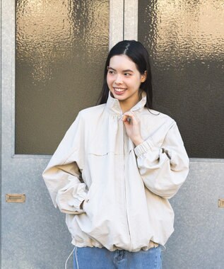 CRAFT STANDARD BOUTIQUE ギャザーヘムブルゾン Light Beige