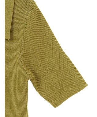 Green Parks ５分袖衿付きＺｉｐプルオーバー Green