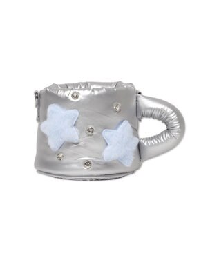 WEGO 【痛バ＆推し活グッズ】きらふわCAFEぬいマグ痛ショルダー シルバー