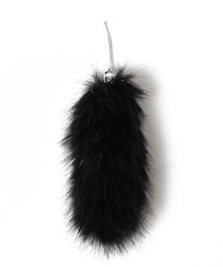 WEGO ミニファーしっぽキーホルダー ブラック