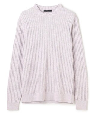 JOSEPH HOMME 【新柄】シルクバルキー クルーネックニット ライラック系