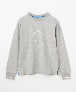 J.PRESS KIDS 【140-170cm】バックブル ラインプリント カットソー ライトグレー系