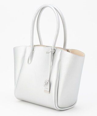 J.PRESS LADIES 【3点セット・A4サイズ収納可】クラシック マトリョーシカ トートバッグ シルバー系