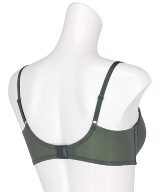 AMPHI 【NAILS INCコラボ】 ノンワイヤーブラ 谷間をメイク 脇高設計 背中をスムージング Aカップあり 【BRAGENIC ブラジェニック スムージングタイプ】 ブラジャー ブラ ワイヤレス BMI245 アンフィ／ワコール カラシ