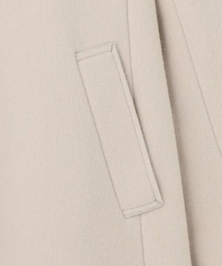 J.PRESS LADIES ショートビーバー スタンドカラー コート ベージュ系