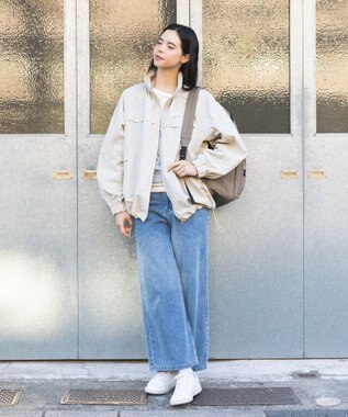 CRAFT STANDARD BOUTIQUE ギャザーヘムブルゾン Light Beige