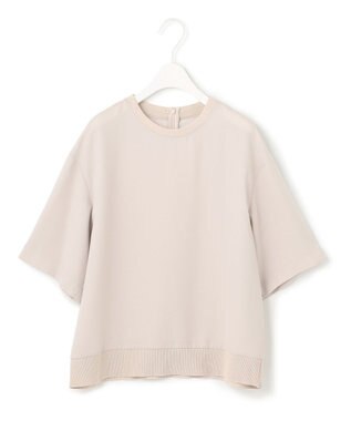 ICB 【新色追加・洗える】 FluidBackSatin Tブラウス トープ系