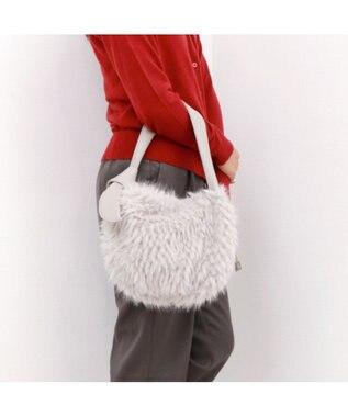 UNBILLION カシュカシュ cachecache / リボンハンドルエコファードロストトート GY