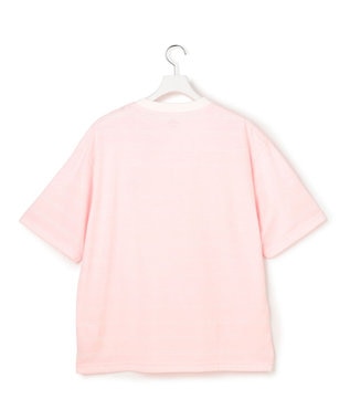 J.PRESS YORK STREET 【UNISEX】ブルドッグワンポイント ボーダー Tシャツ ピンク系1