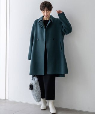 23区 L 【洗える/吊り干しOK】ヴィスコースストレッチ タイトスカート ブラック系