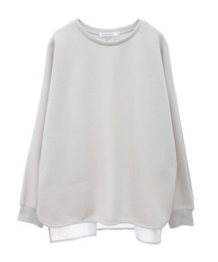 AMERICAN HOLIC ドルマン異素材ポンチプルオーバー Light Gray