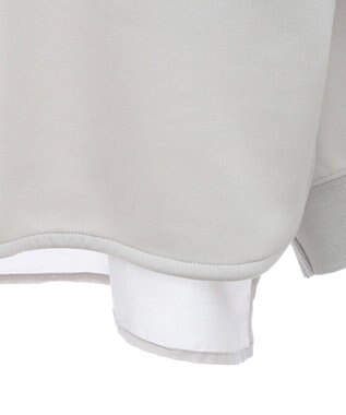 AMERICAN HOLIC ドルマン異素材ポンチプルオーバー Light Gray