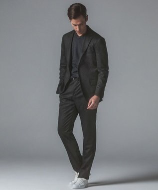 GOTAIRIKU セットアップ対応【2WAYストレッチ/シワになりにくい】T/W ジャージーパンツ_千鳥柄 グレー系8