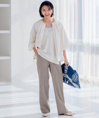 23区 S 【Oggi6月号掲載/新色追加】オーガニック コットンリブ タンクトップ ホワイト系