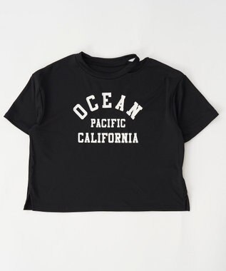 OP／FILA 【Ocean Pacific】Ｔシャツ付きセパレート水着3点セット ブラック
