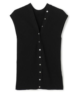 uncrave スムースニット 2WAYジレ ブラック