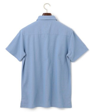 J.PRESS MEN 【ビジネスおすすめ / 吸水速乾】ドレスハニカム ポロシャツ サックスブルー系