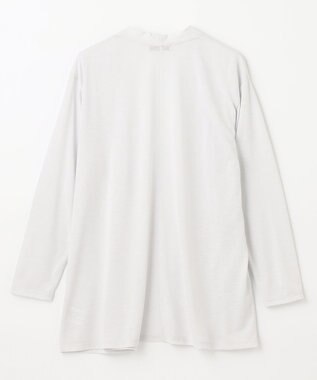 ANY 【接触冷感/UVケア/吸水速乾】長袖シアーカーディガン アイスグレー