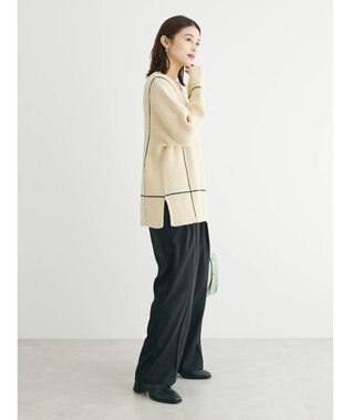 Green Parks ・Ｐｅｔｉｔ　Ｆｌｅｕｒ　Ｖネックラインニットチュニック Ivory