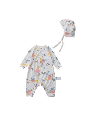 HELLY HANSEN 【べビー】マイファーストHHプリントロンパースセット アイボリー