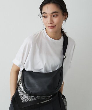 russet ≪ショルダーバッグ人気NO.1モデル≫ソフトレザーラウンドショルダーバッグ(CE-1326-WEB) Black2