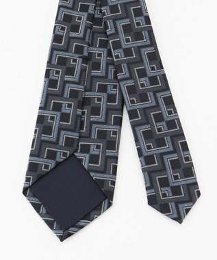 JOSEPH HOMME 【LEON 11月号掲載】ジオメトリックジャガード　ネクタイ ネイビー系7