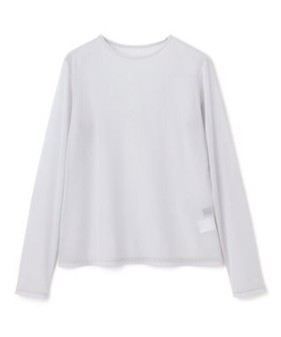 uncrave トリコットシフォン クルーネック カットソー（uncrave STANDARD） アイスグレー