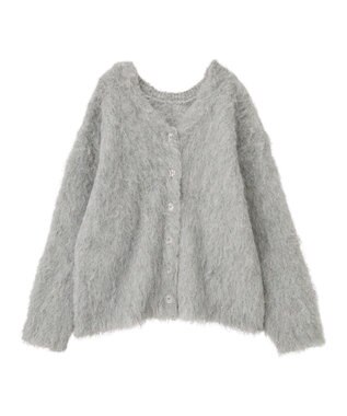 Green Parks ・ｓｗｉｎｇ　ｂｙ　２ｗａｙロング起毛カーディガ Light Gray