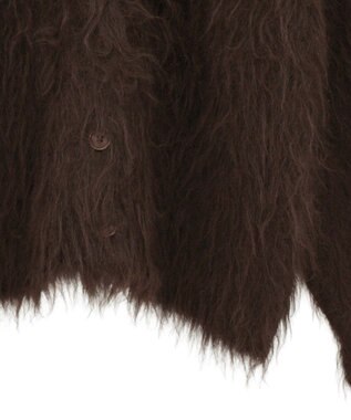 Green Parks ・ｓｗｉｎｇ　ｂｙ　２ｗａｙロング起毛カーディガ Brown