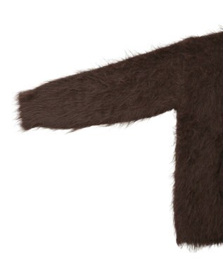 Green Parks ・ｓｗｉｎｇ　ｂｙ　２ｗａｙロング起毛カーディガ Brown