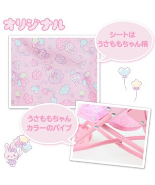 Mother garden マザーガーデン うさもも ドールバギー  ミニベビーカー ピンク（淡）