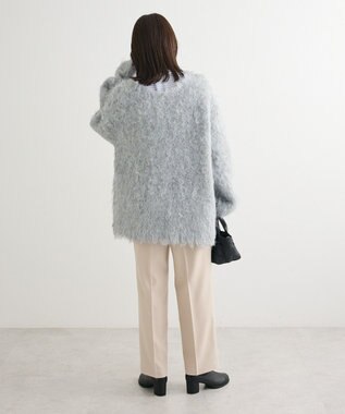 Green Parks ・ｓｗｉｎｇ　ｂｙ　２ｗａｙロング起毛カーディガ Light Gray