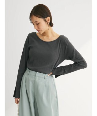 Green Parks 前後２ＷＡＹカットリブプルオーバー Gray