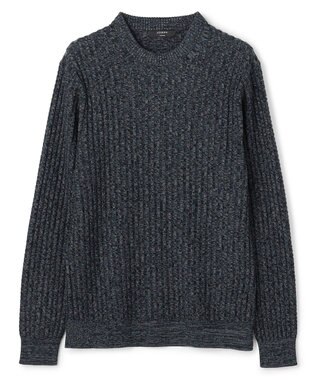 JOSEPH HOMME 【新柄】シルクバルキー クルーネックニット ネイビー系