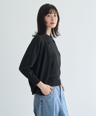 YECCA VECCA 【マシンウォッシャブル】カーディガン Black