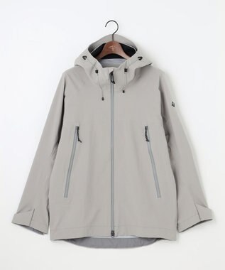 JOSEPH ABBOUD MOUNTAIN 【ECO撥水/耐水性/透湿防水素材/ストレッチ/軽量】ボイルドポリエステル3レイヤー マウンテンパーカー ライトグレー系