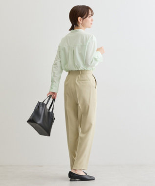 Green Parks きれいシルエットウエストＦＩＴテーパードパンツ Beige