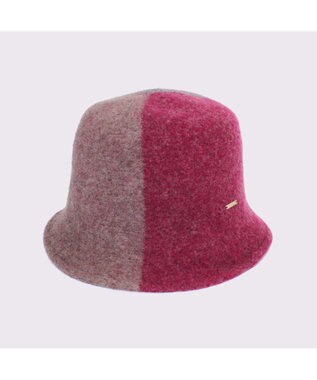ATRENA 【日本製】FLUFFLY TRICOLOR ウールバケットハット ワイン
