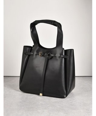 LA BAGAGERIE 【MONICA】ベルトモチーフA4トートバッグ ブラック