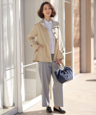 J.PRESS LADIES 【WEB限定カラーあり】Artirosa スタンドカラー コート ベージュ系