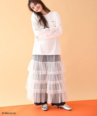 Green Parks Ｍｉｆｆｙ／袖プリントロンＴ Off White